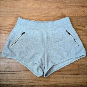 Aerie Elastic Heather Grey Retro Booty Shorts